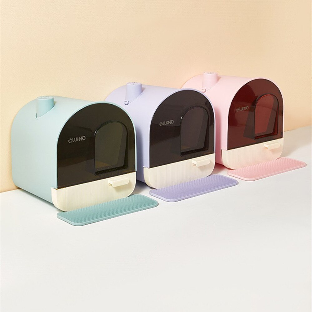 Fully Enclosed Cat Litter Box Odor Proof Cat Toilet Drawer