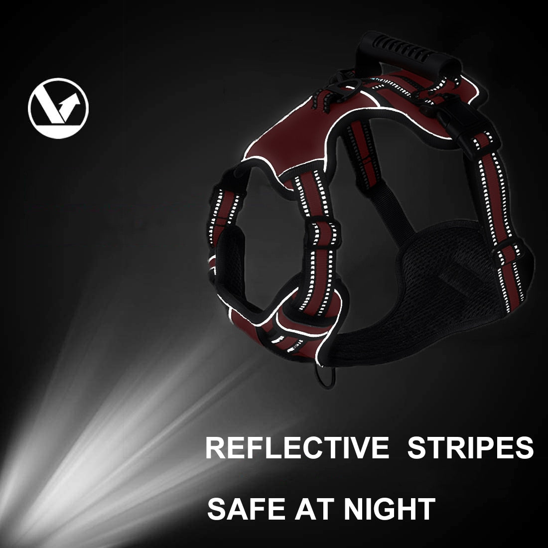 Dog Harness No Pull Breathable Reflective Pet Harness Vest