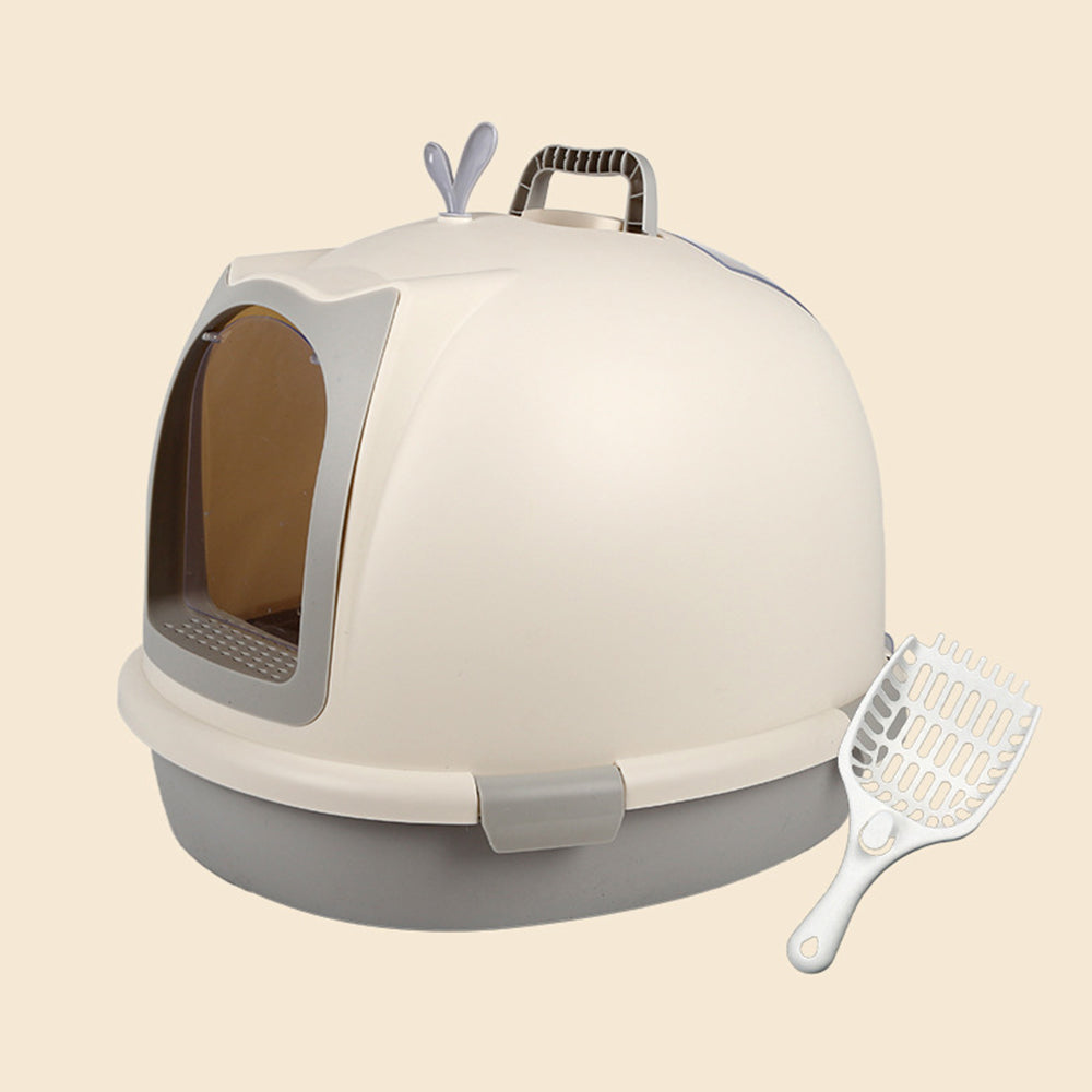 Round Fully Enclosed Pet Cat Litter Box