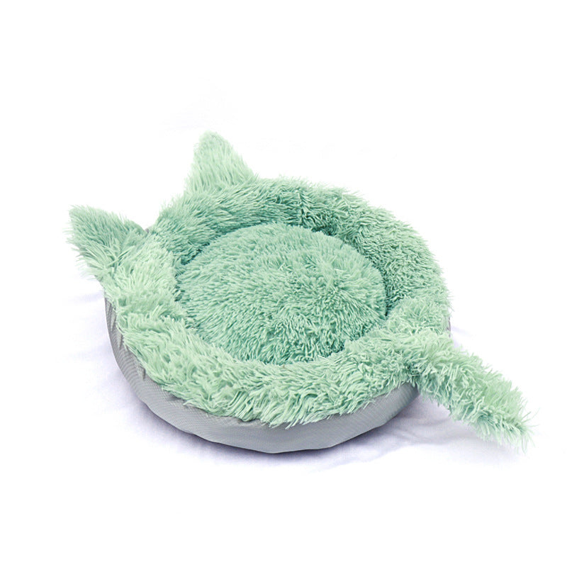 Creative Cat Sleeping Pad Plush Cat Ears Pet Litter Kennel Dog Bed