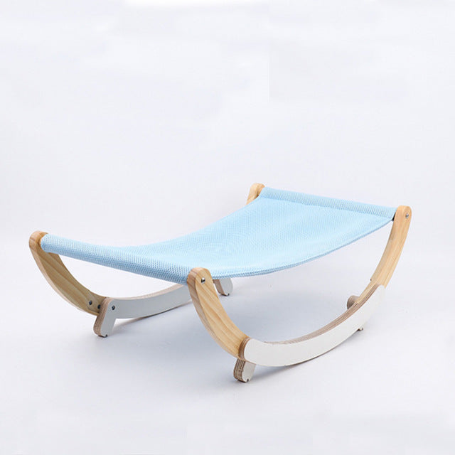 Pets Lounger Bed Wood Hammock Soft Sofa Window Warm Beds