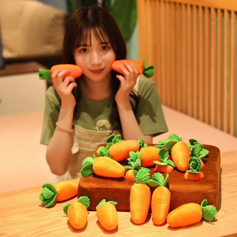 Vegetable Garden Carrot Plush Toy Ability Educational Plush Toys