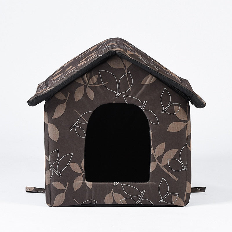 Waterproof Outdoor Pet House Thickened Cat Nest Tent Cabin Pet Bed