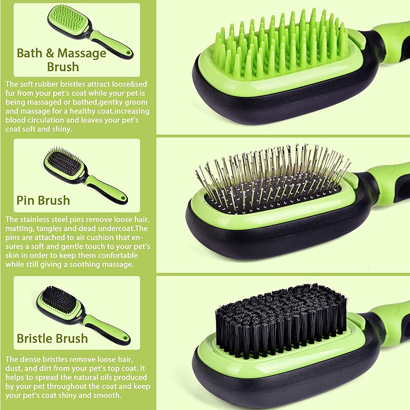 5 IN 1 Dogs Hair Removal Comb Sets Hair Deshedding Trimmer Combs