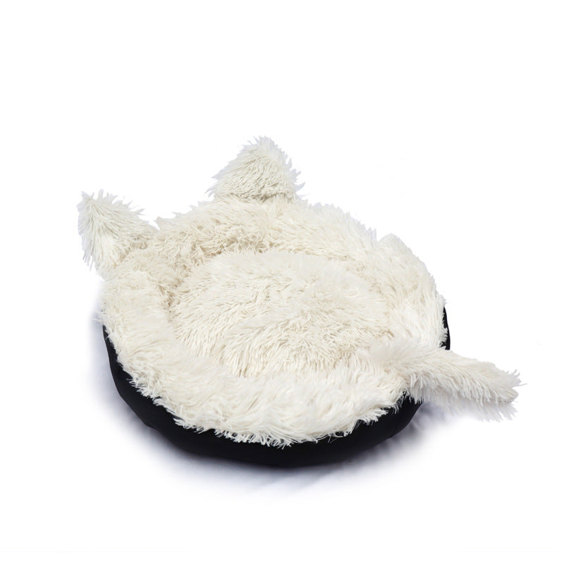 Creative Cat Sleeping Pad Plush Cat Ears Pet Litter Kennel Dog Bed