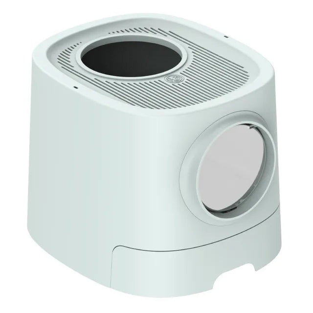 Cat Litter Box Fully Enclosed Drawer Top Entry Cat Toilet