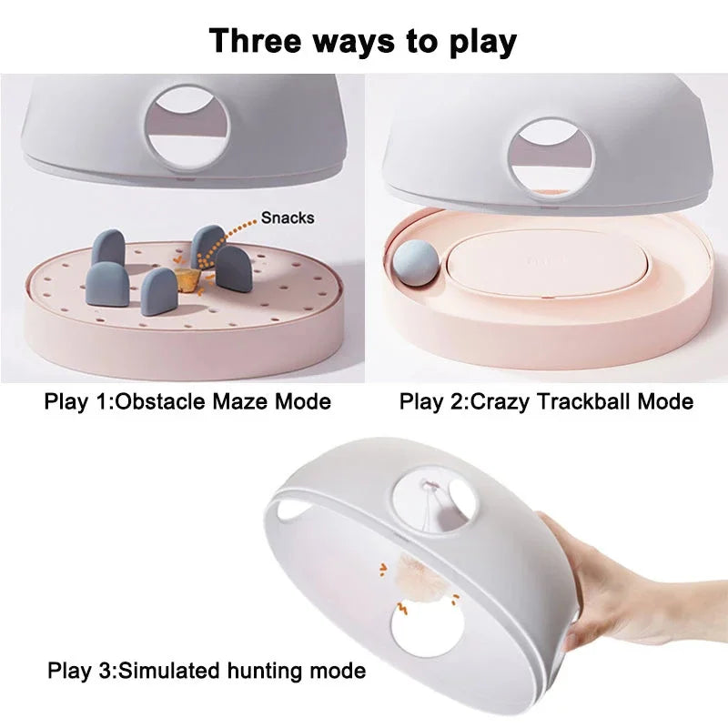 Cat Toy Track Ball 3 In 1 Pet Plush Interactive Intelligence Toys