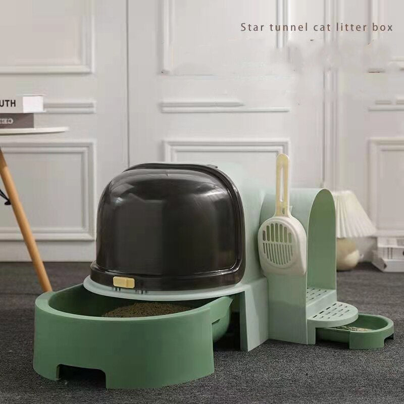 Cat Litter Box Large Capacity Fully Enclosed Cat Toilet