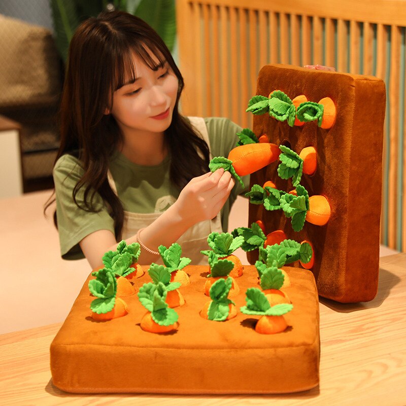 Vegetable Garden Carrot Plush Toy Ability Educational Plush Toys