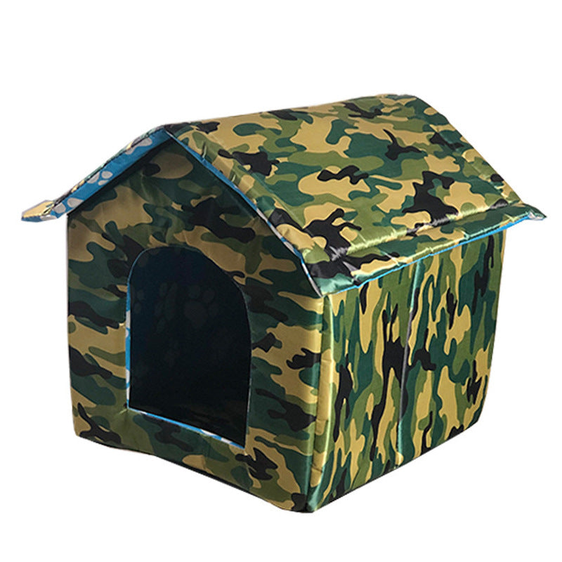 Waterproof Outdoor Pet House Thickened Cat Nest Tent Cabin Pet Bed