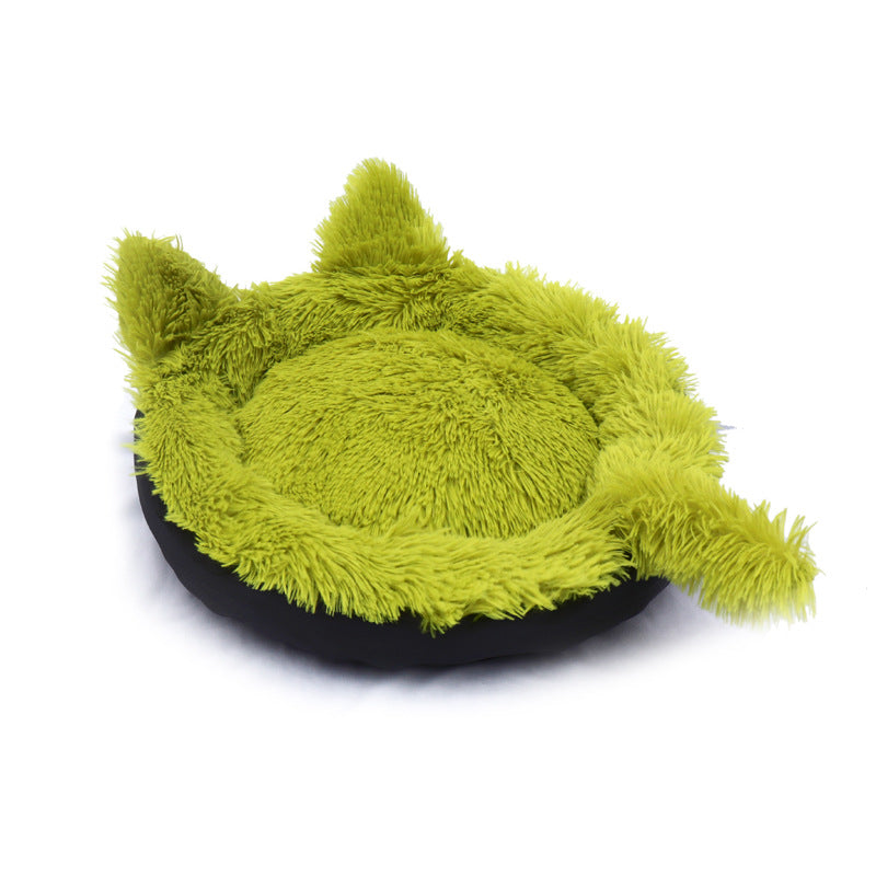 Creative Cat Sleeping Pad Plush Cat Ears Pet Litter Kennel Dog Bed