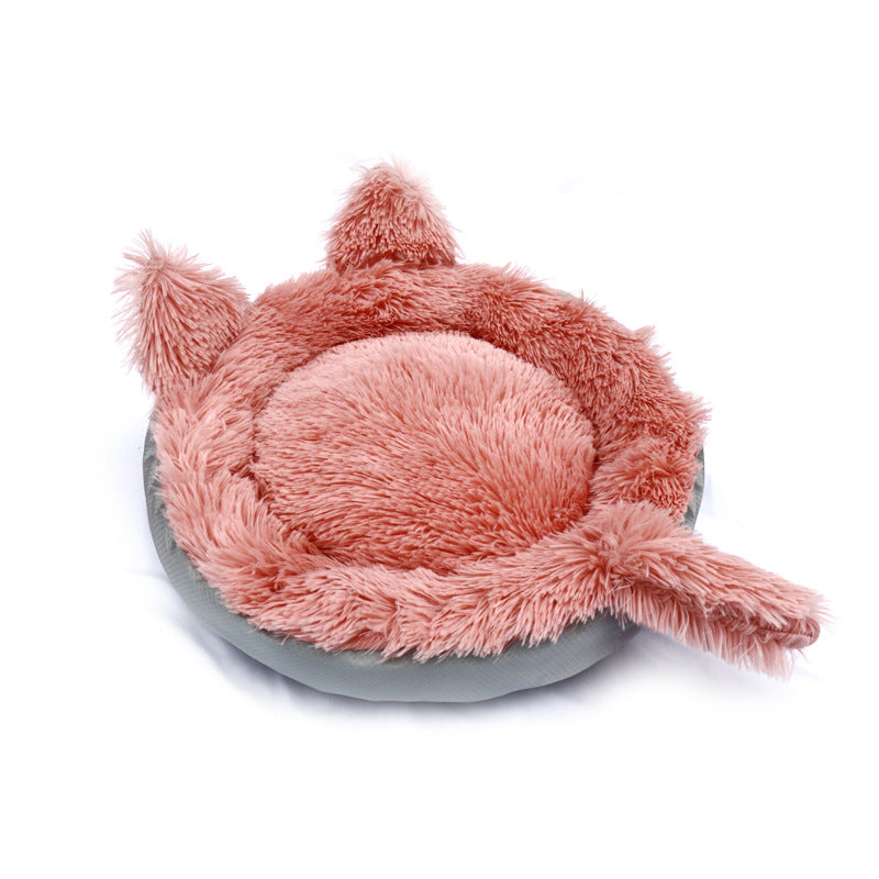 Creative Cat Sleeping Pad Plush Cat Ears Pet Litter Kennel Dog Bed