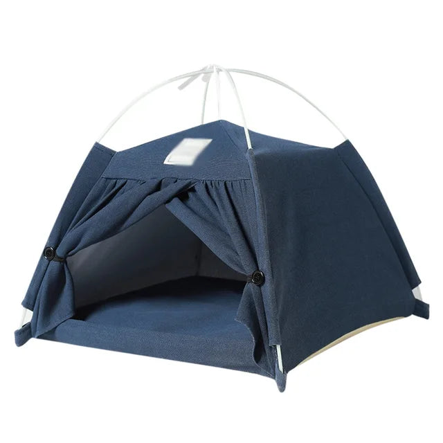 Folding Pet Dog Tent Bed Cave Cozy House