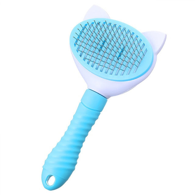 Pet Comb Cat Cleaning Supplies Self Cleaning Brush