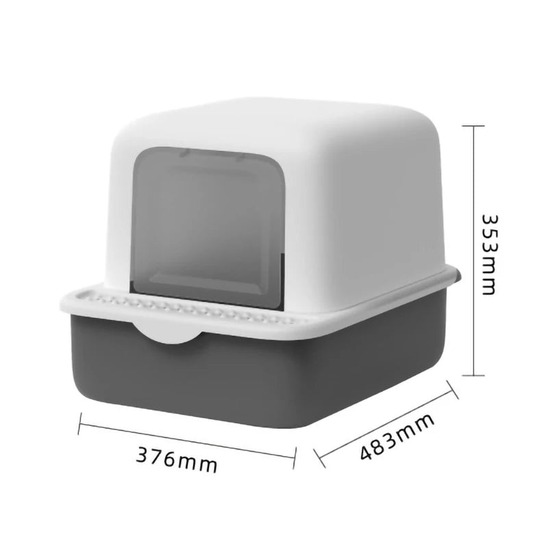 Cat Litter Tray Box Fully Enclosed Pet Toilet Box