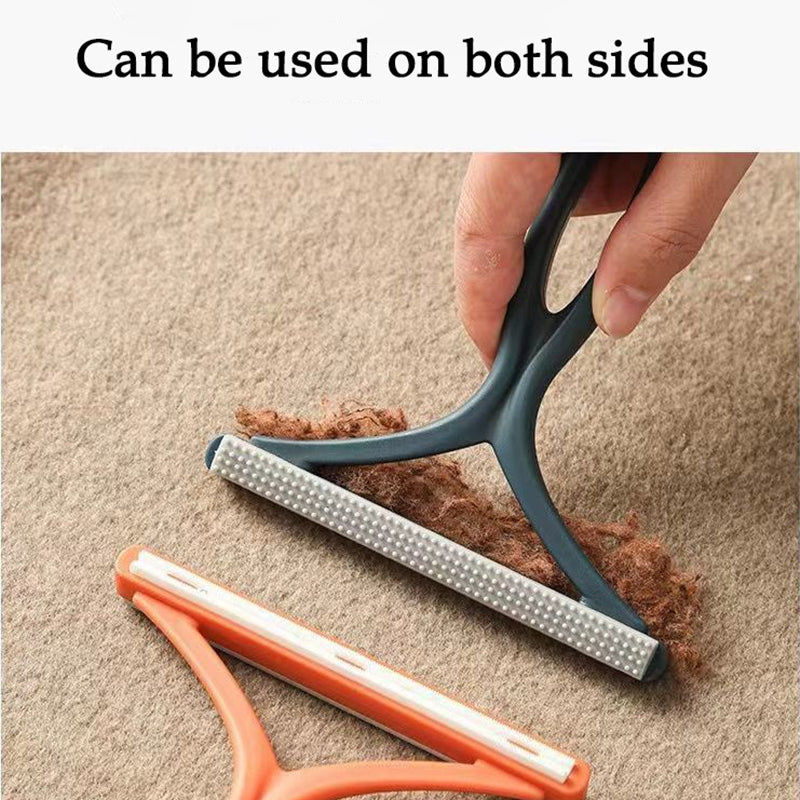 Portable Pet Hair Remover Brush Double Ended Sofa Coat Clothes Fluff Fabric Brush