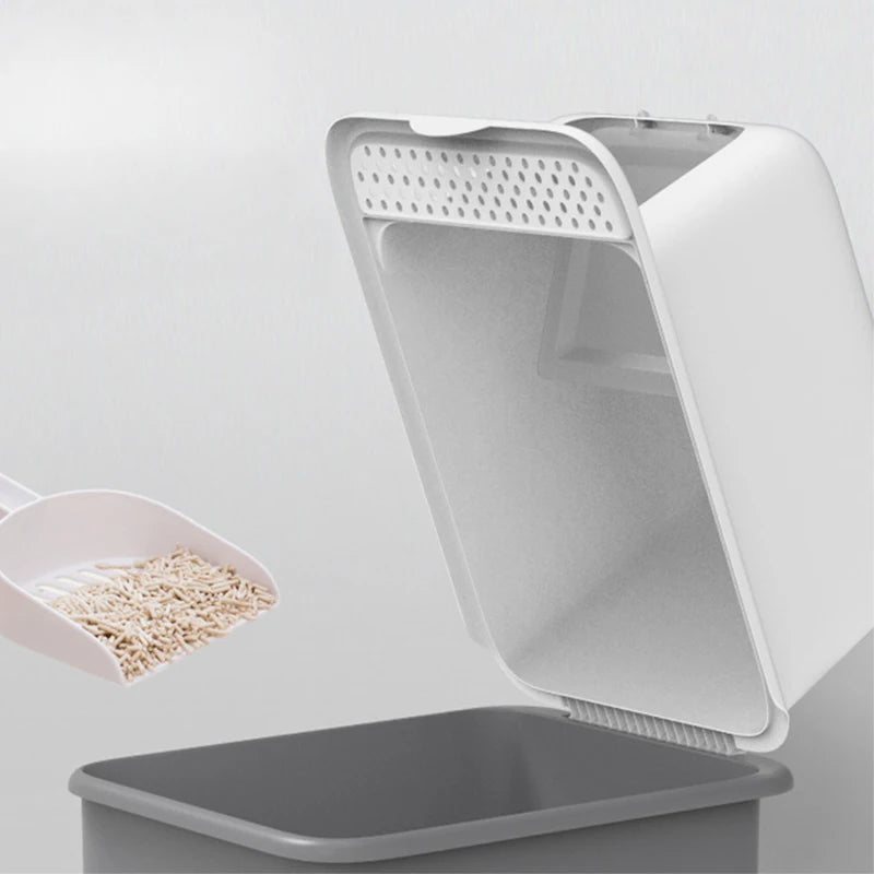 Cat Litter Tray Box Fully Enclosed Pet Toilet Box