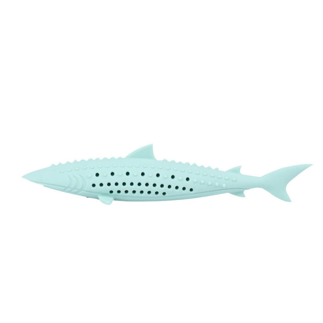 Catnip Silicone Cat Toy Mint Fish Pet Chew Molar Stick