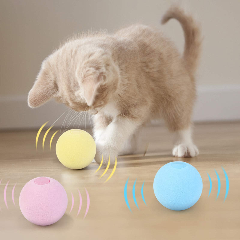 Kitten Electric Cat Training Toy Smart Interactive Cat Ball Catnip Toy