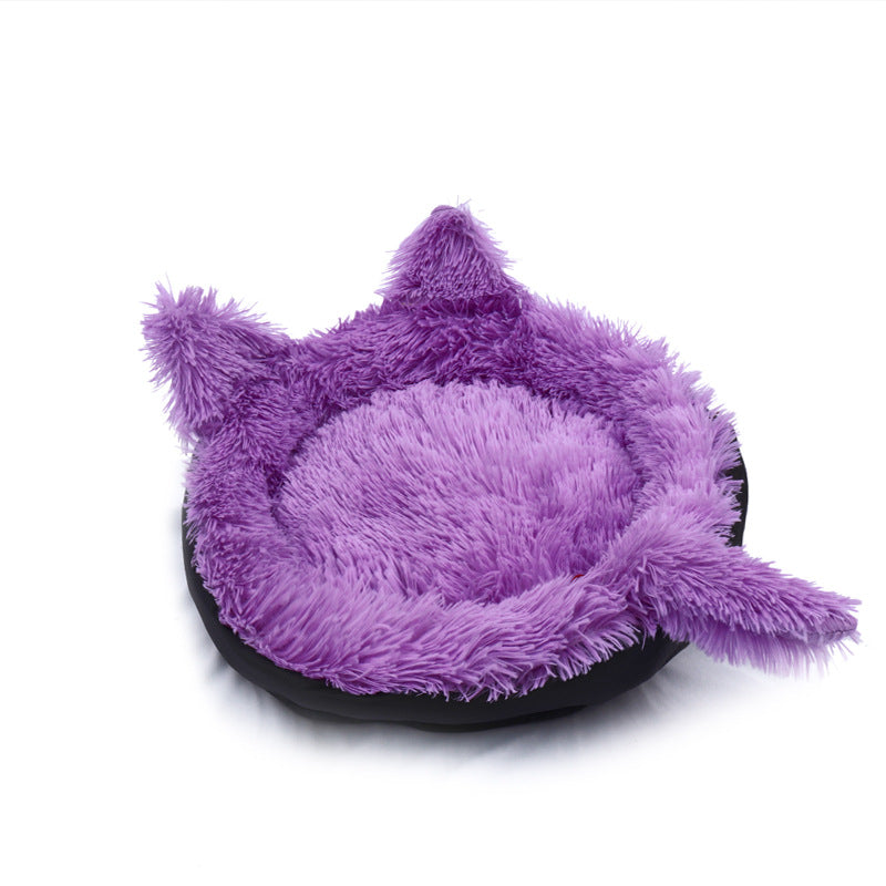 Creative Cat Sleeping Pad Plush Cat Ears Pet Litter Kennel Dog Bed