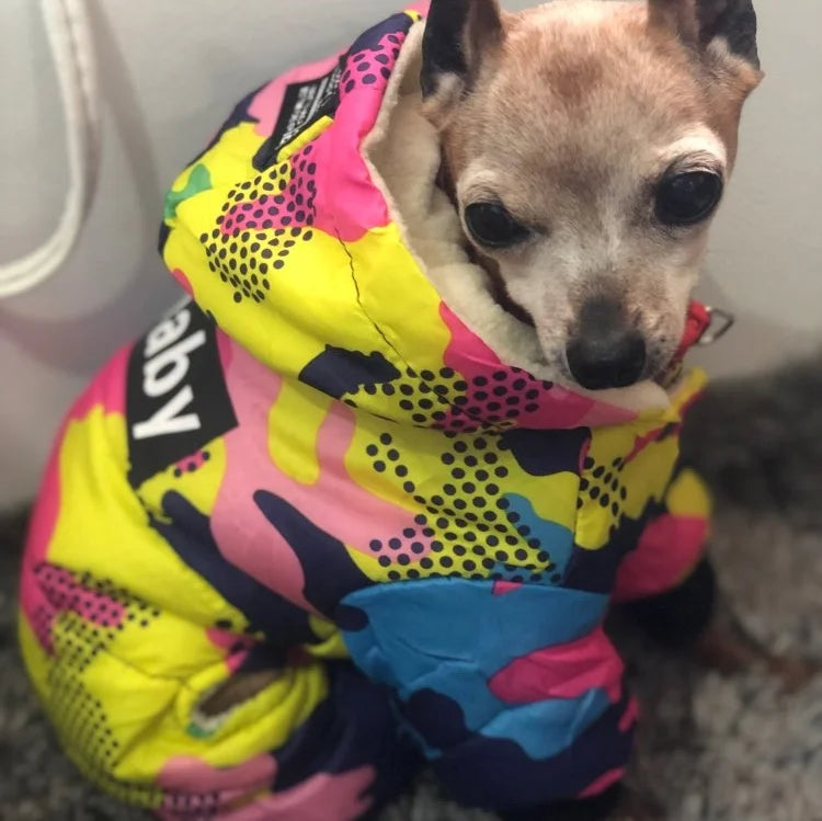 Pet Dog Clothes Winter Warm Dog Windproof Coat