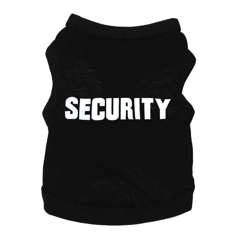 Cute Dog Clothes Pet Vest Puppy Letter Print Cotton T Shirt