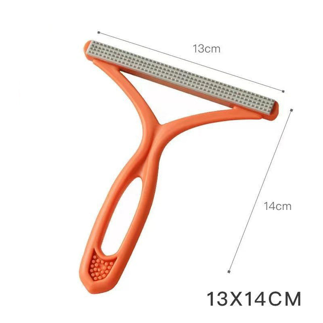 Portable Pet Hair Remover Brush Double Ended Sofa Coat Clothes Fluff Fabric Brush