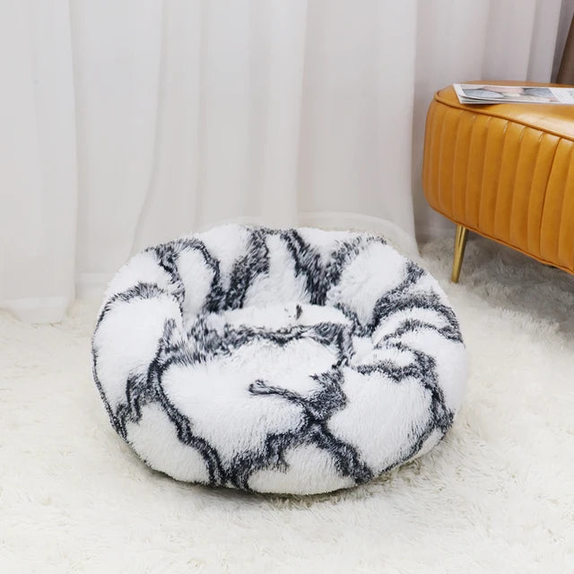 Round Dog Bed Washable Cover Sofa Bed Plush