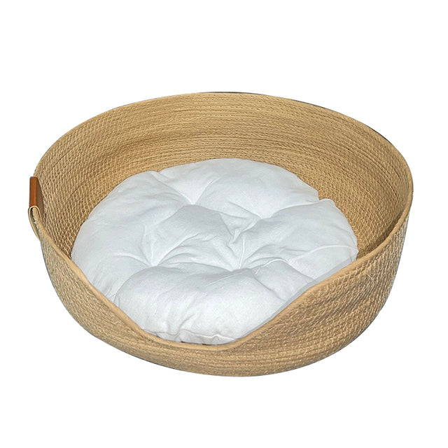 Pet Handmade Bamboo Weaving Nest Bed