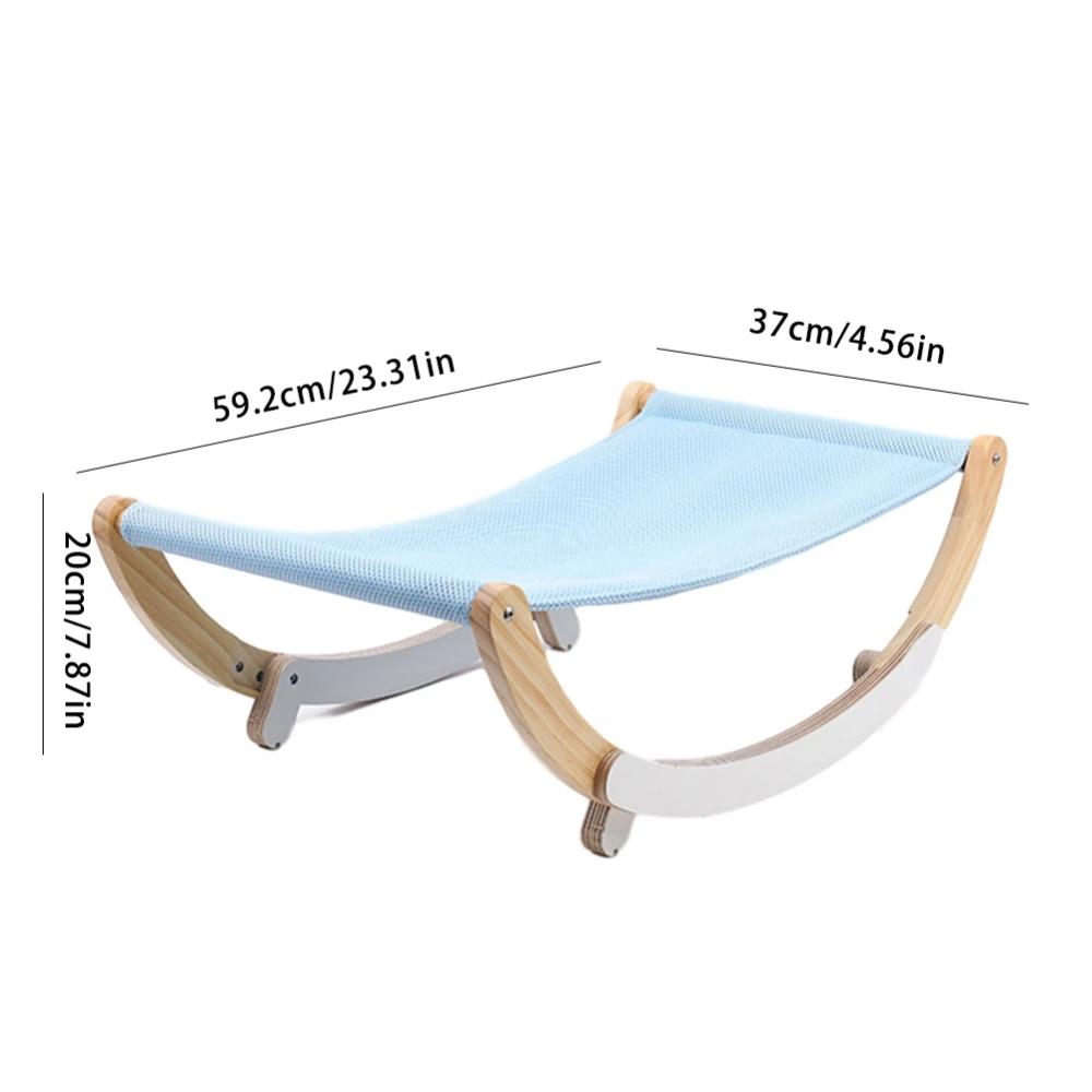 Pets Lounger Bed Wood Hammock Soft Sofa Window Warm Beds