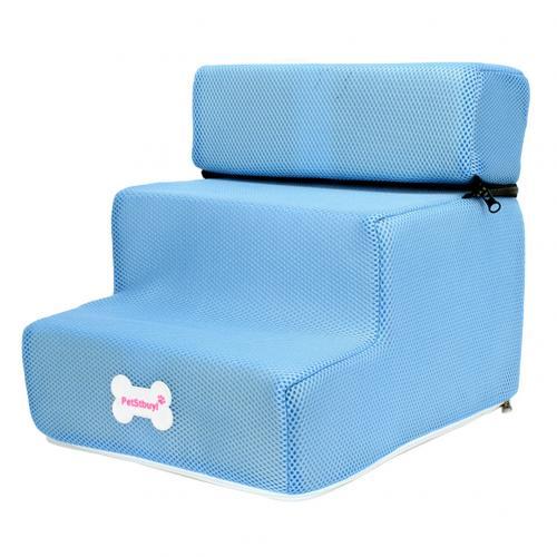 Dog Cat Pet 3 Step Removable Non-Slip Ramp Dog Climbing Bed Ladder
