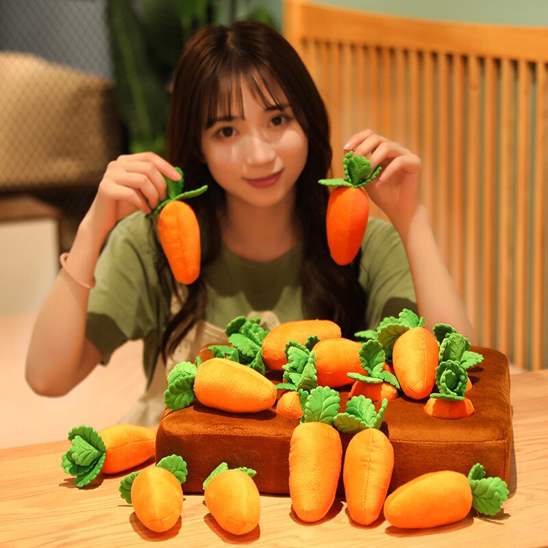 Vegetable Garden Carrot Plush Toy Ability Educational Plush Toys