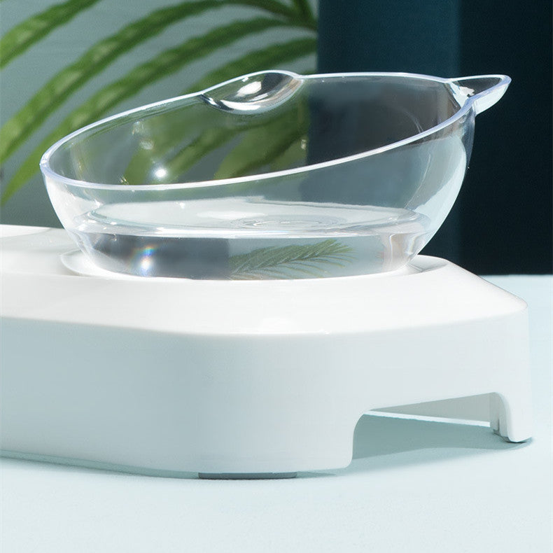 Pet Cat Dog Double Feeder Bowls