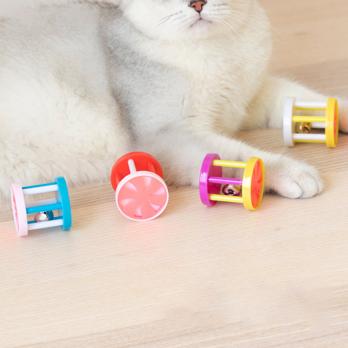 Pet Cat Squeaky Interactive Toys With Bell