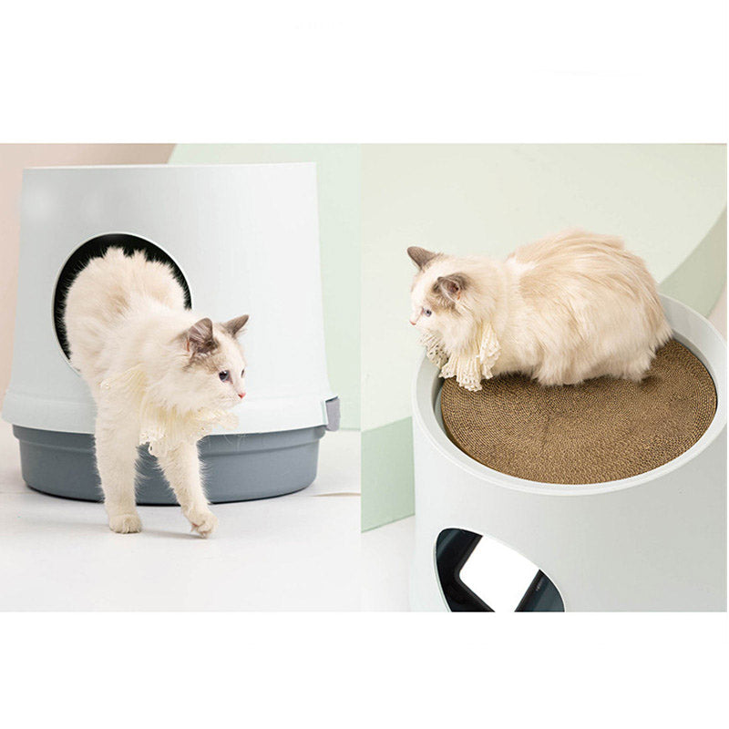 Pet Toilet Fully Enclosed Cat Litter Box