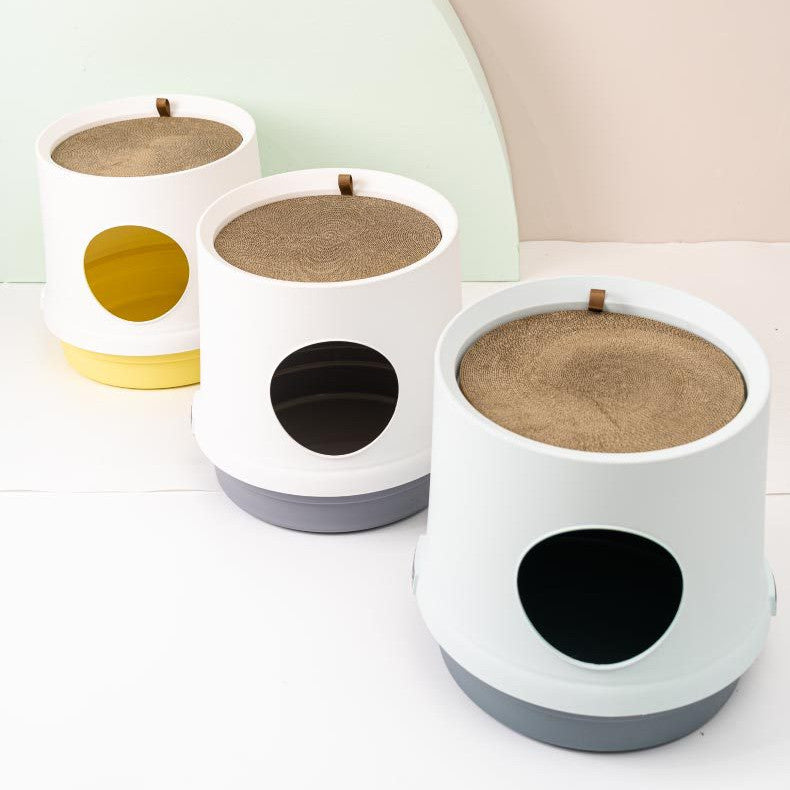 Pet Toilet Fully Enclosed Cat Litter Box