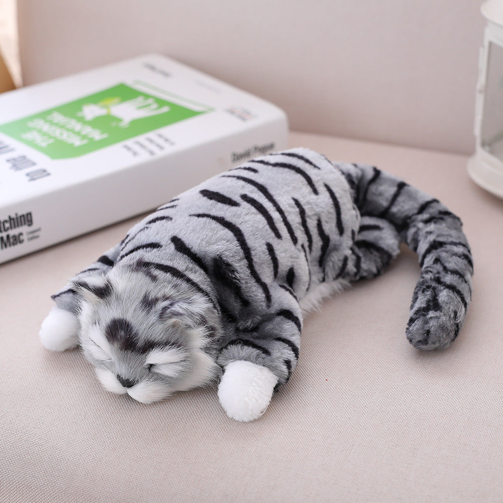 Electric Plush Pets Cat Cognitive Ability Interactive Tumbling Laughing Toys For Kids