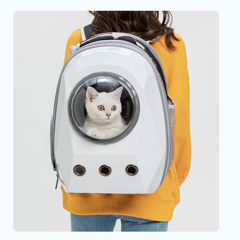 Double Cats Large Capacity Portable Breathable Transportation Cat Backpack