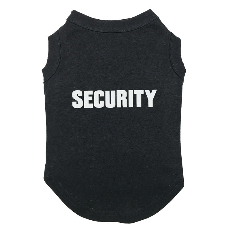 Cute Dog Clothes Pet Vest Puppy Letter Print Cotton T Shirt