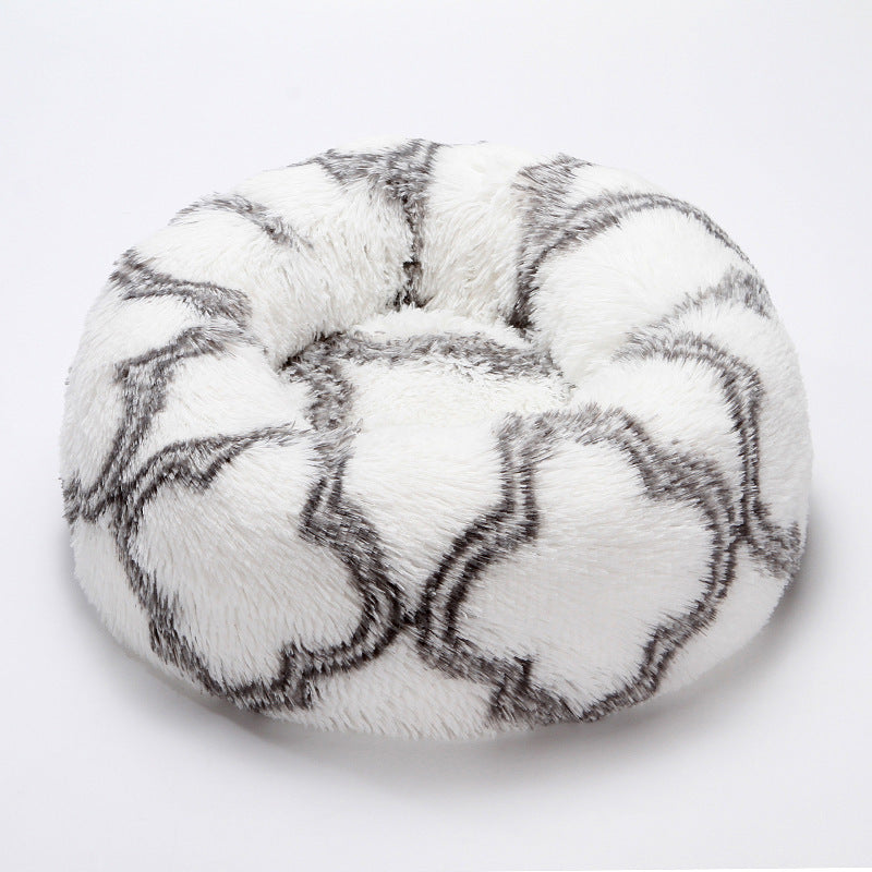 Round Dog Bed Washable Cover Sofa Bed Plush