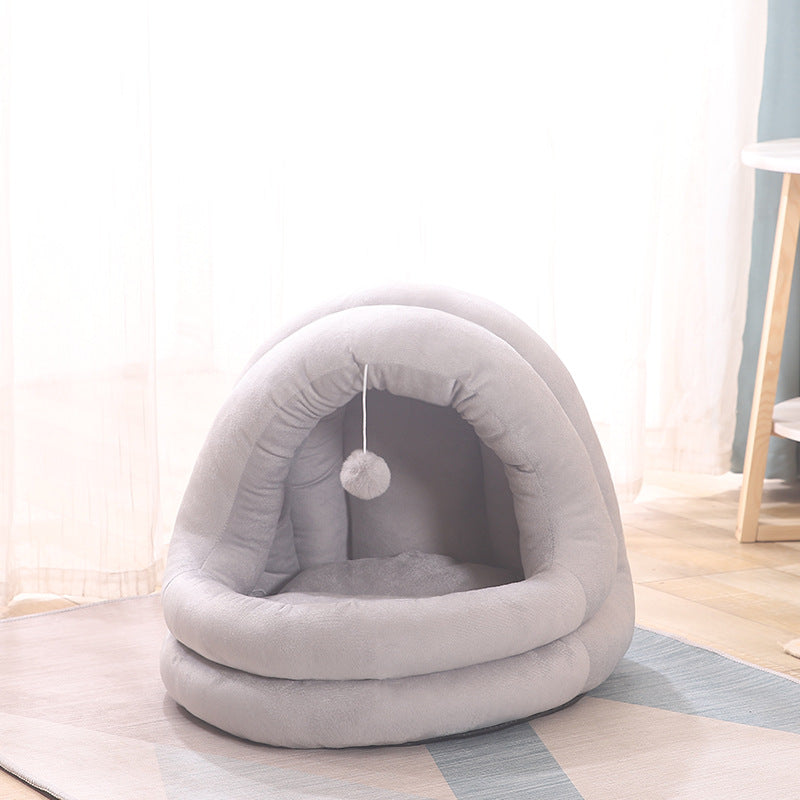 Lovely Warm Soft Cat Bed House Cat Bed Winter Pet Dog Nest
