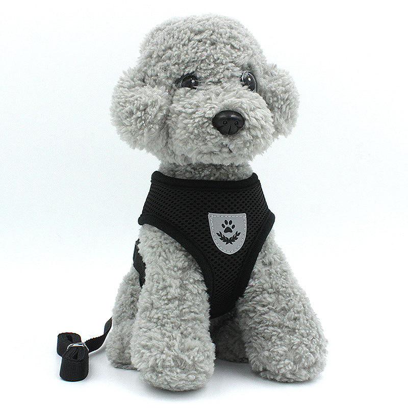 Dog Harness Cat Harness Dogs Leashs Training Soft Mesh Chest Strap