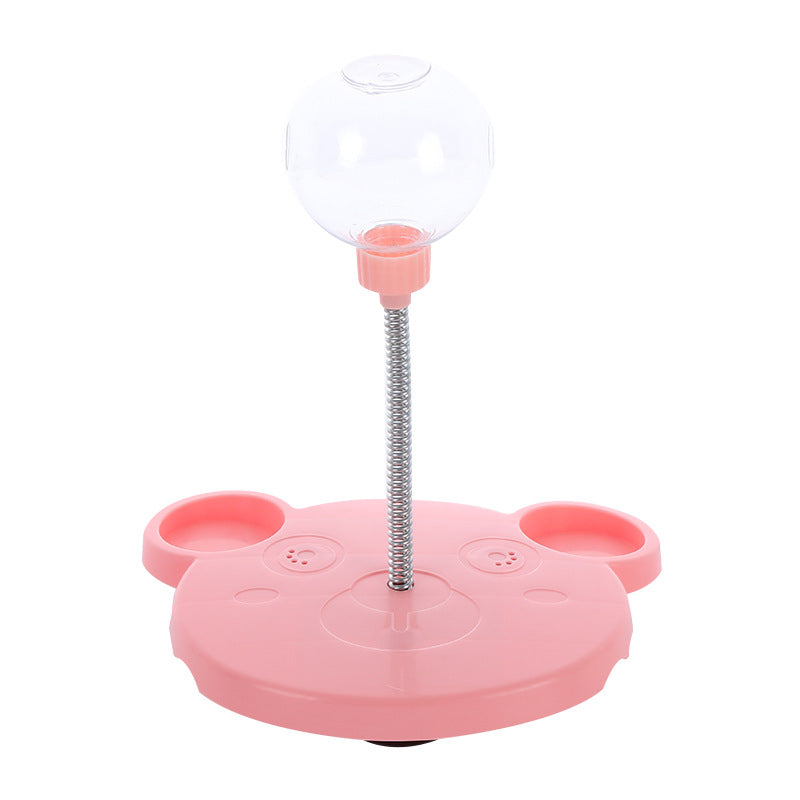 Cat Leaking Food Ball Self-Playing Tumbler Toys Funny Swing Feeder Stick