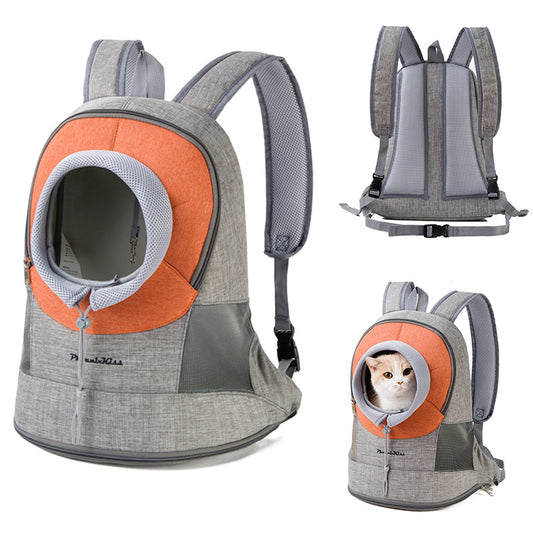 Can Show Head Pet Chest Bag Portable Breathable Cat Backpack