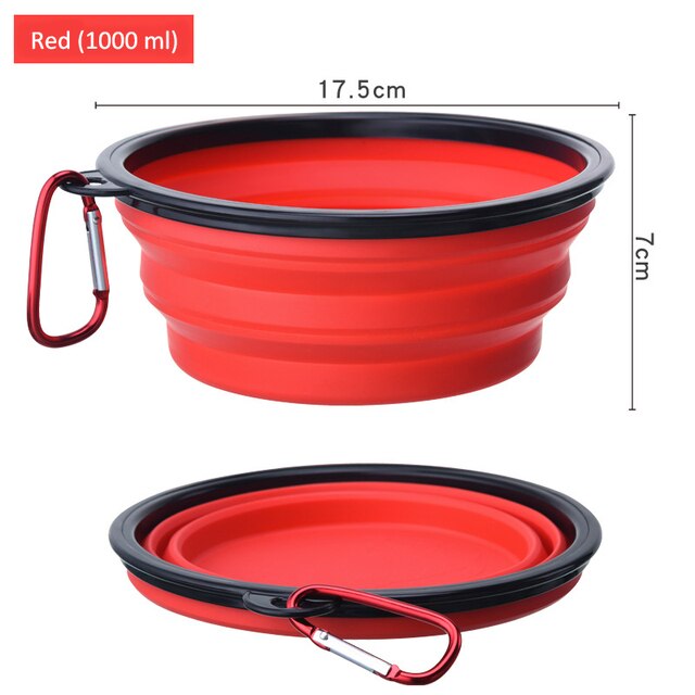 Foldable Dog Bowl Portable Silicone Large Water Food Bowl