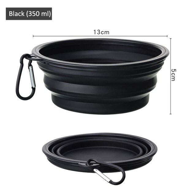 Foldable Dog Bowl Portable Silicone Large Water Food Bowl