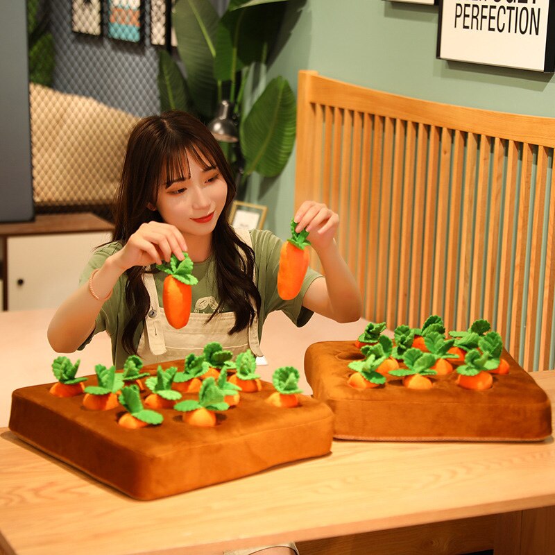 Vegetable Garden Carrot Plush Toy Ability Educational Plush Toys