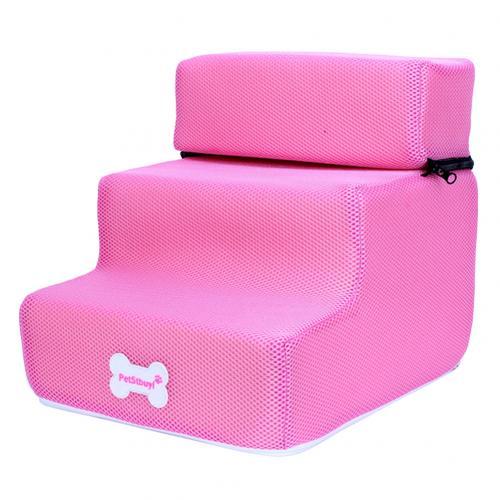 Dog Cat Pet 3 Step Removable Non-Slip Ramp Dog Climbing Bed Ladder