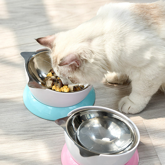 Stainless Steel Cat Bowl Dog Feeding Water Bowls