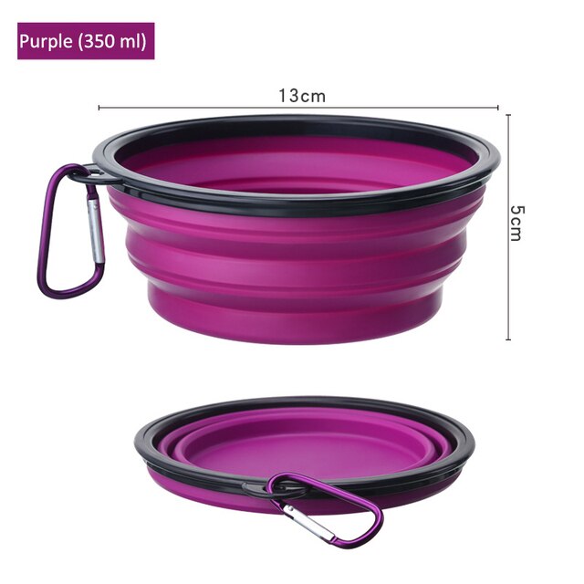 Foldable Dog Bowl Portable Silicone Large Water Food Bowl